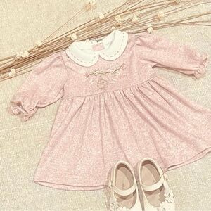 Nike Soft Pink Kids Dress with Collar